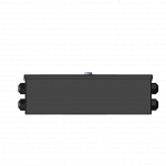 Wall mount fiber patch panel 24 port front view drawing