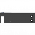 Wall mount fiber patch panel side view drawing