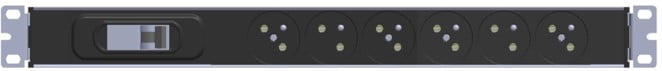 6-Way French Socket PDU – Circuit Breaker