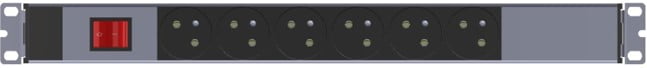 6-Way French Socket PDU – ON/OFF