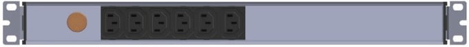 6-Way IEC C13 Metered PDU