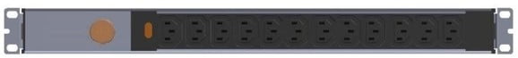 12-Outlet C13 Protected PDU – Ammeter & Surge