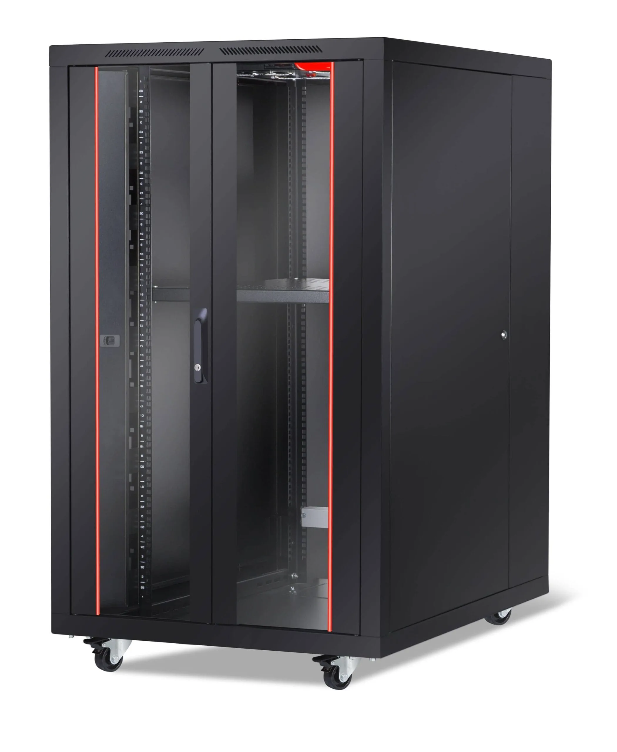 Oxoline 19-inch rack cabinet, floor standing enclosure for telecom and network equipment