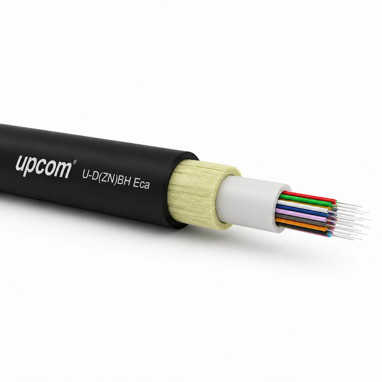Eca non-metallic armored fiber optic cable