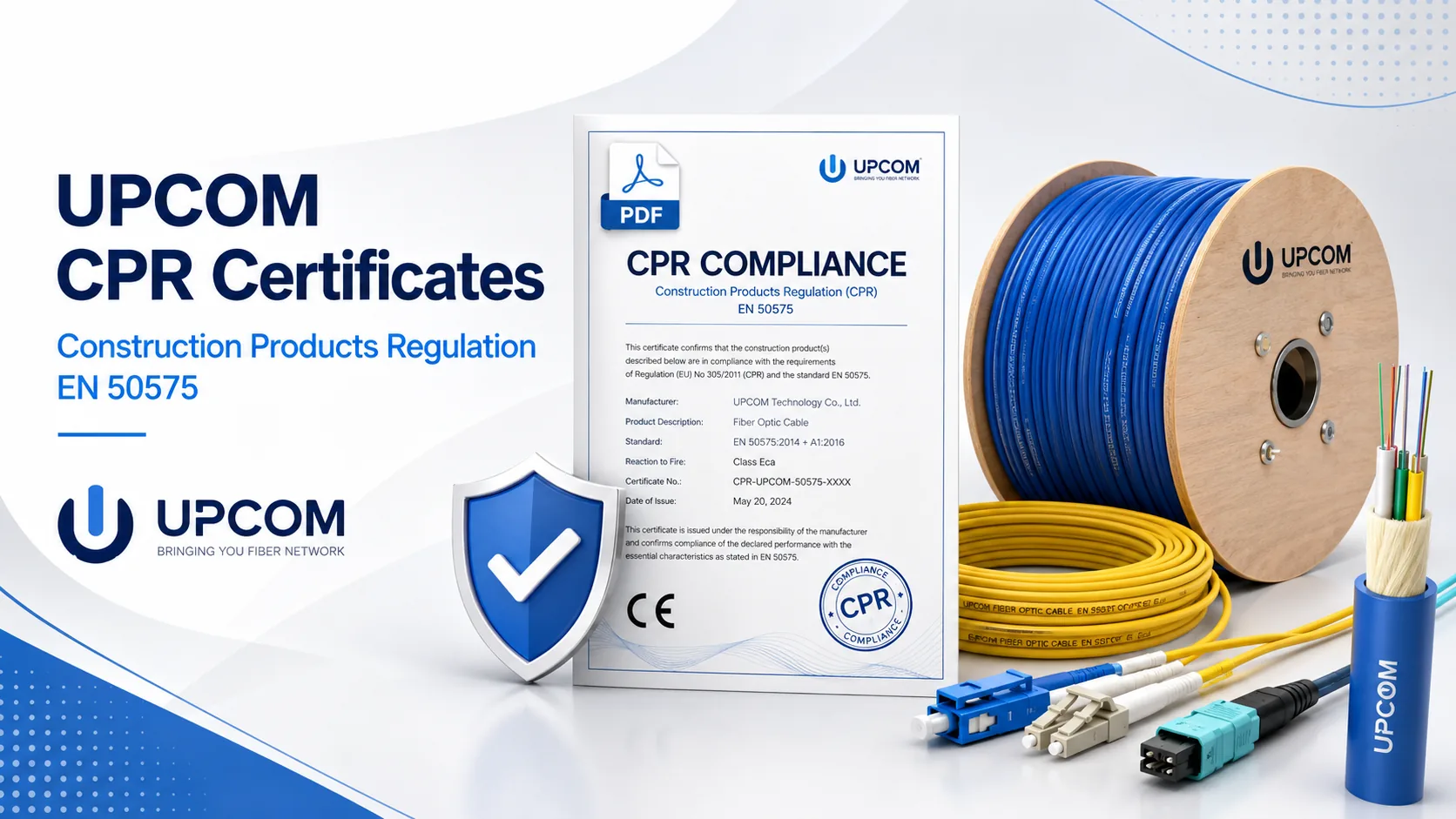 UPCOM CPR certificates and approvals